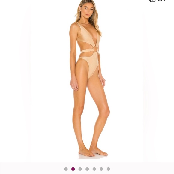 Camila Coelho Nude One Piece Swimsuit - Picture 2 of 3